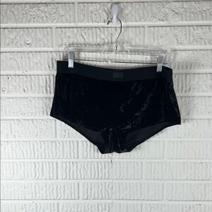 Pink By Victoria Secret Black Velvet Women's Shorts